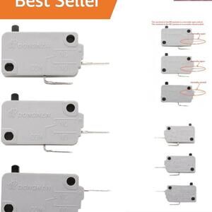 Microwave Oven Door Switch 16A 125/250V - 2 Normally Open & 1 Closed Switch